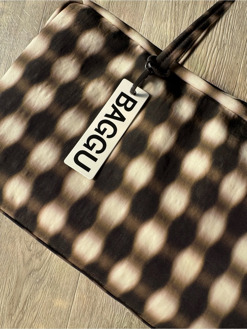Baggu Medium Bowler Blurred Gingham NWT - Picture 7 of 10